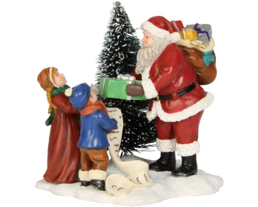 Weihnachtsmann mit Geschenk L6,5 x B6,5 x H7,5 cm kaufen bei OBI