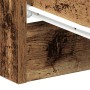 Detailansicht Nachttisch in Altholz-Optik, Holzwerkstoff, Schubladenschiene.