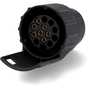 Unitec Kurzadapter 7/13 polig für Autoelektrik, Adapter für Anhängersteckdose