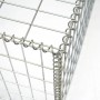 Detailansicht einer Niederberg Metall Gabione (80x100x50 cm) mit 5x10 cm Maschenweite.
