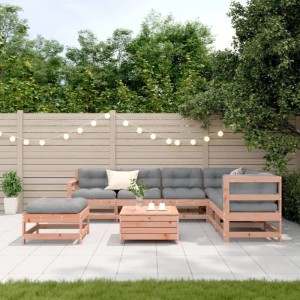 vidaXL 8-Tlg Garten-Lounge-Set mit Kissen Massivholz Douglasie 3250578
