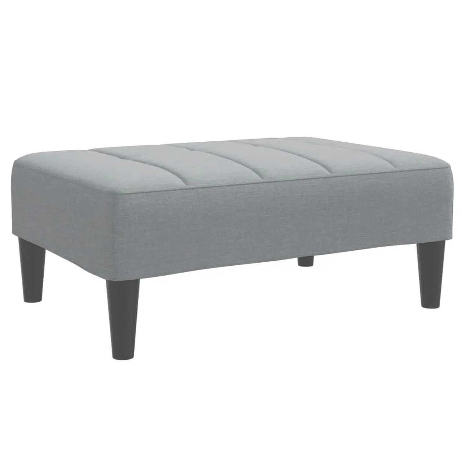 vidaXL Fußhocker Hellgrau 77x55x31 cm Stoff 4007380