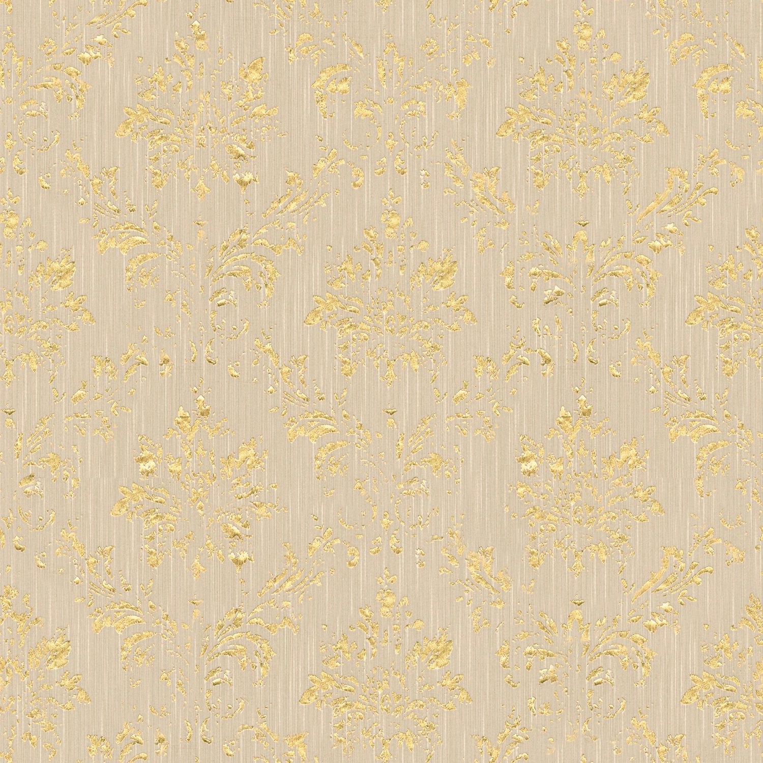 PROFHOME 306624-GU Barock Tapete Ornament dezent schimmernd Beige Gold 0,53 günstig online kaufen