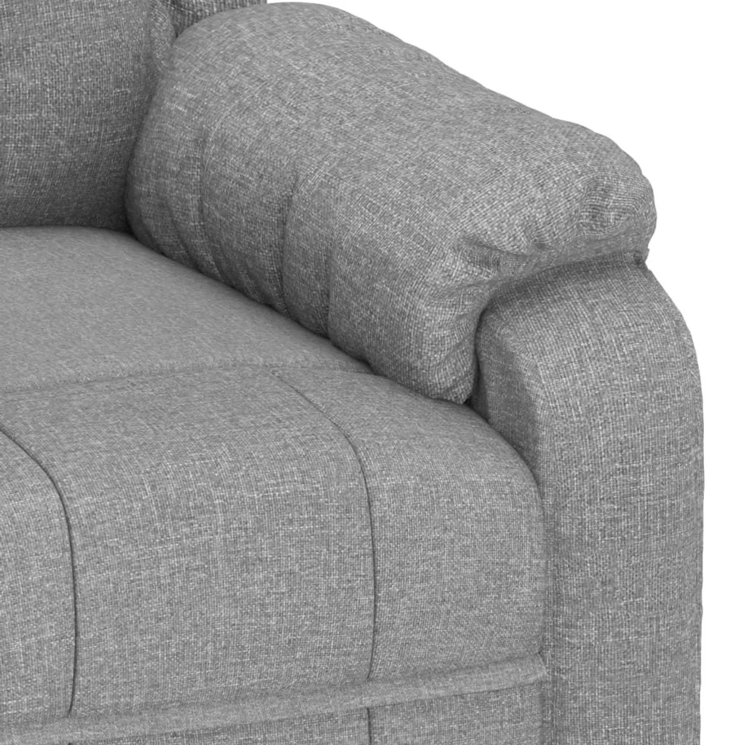 vidaXL Relaxsessel Elektrisch Hellgrau Stoff 3143567_8