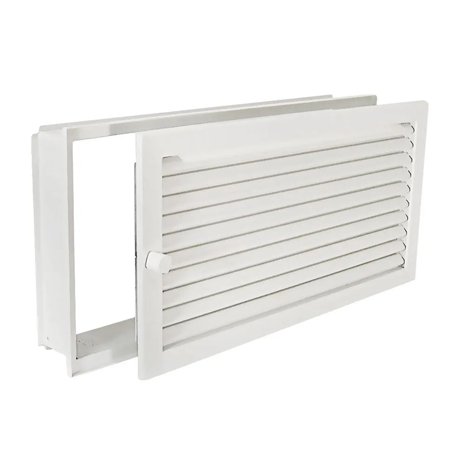 Häusler Warmluftgitter WGPB 4523 W Putzbündig Weiss 450 x 230mm Abluftgitter