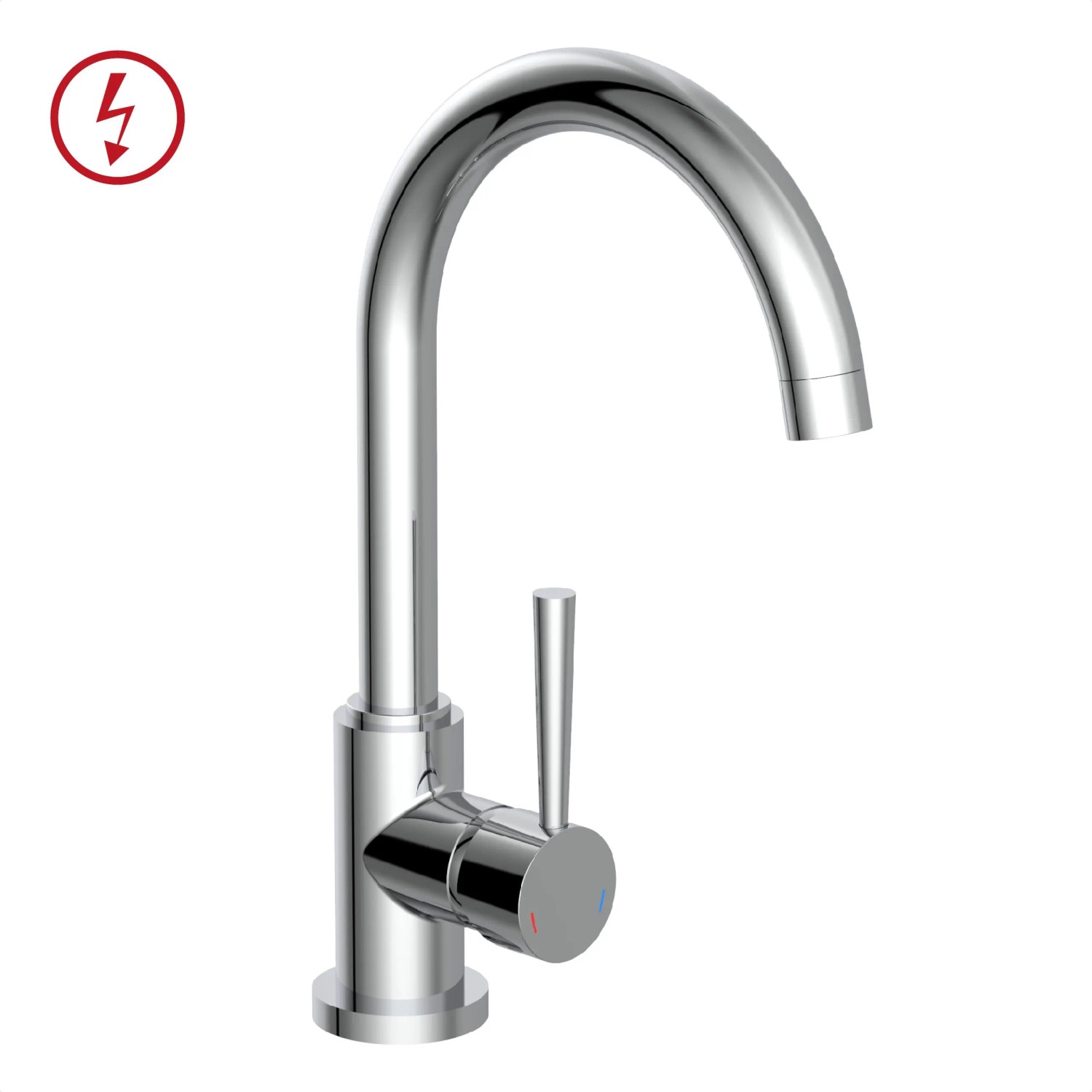 Schütte Niederdruck Spültischarmatur Cornwall, Chrom, Einhebelmischer für drucklose Geräte.