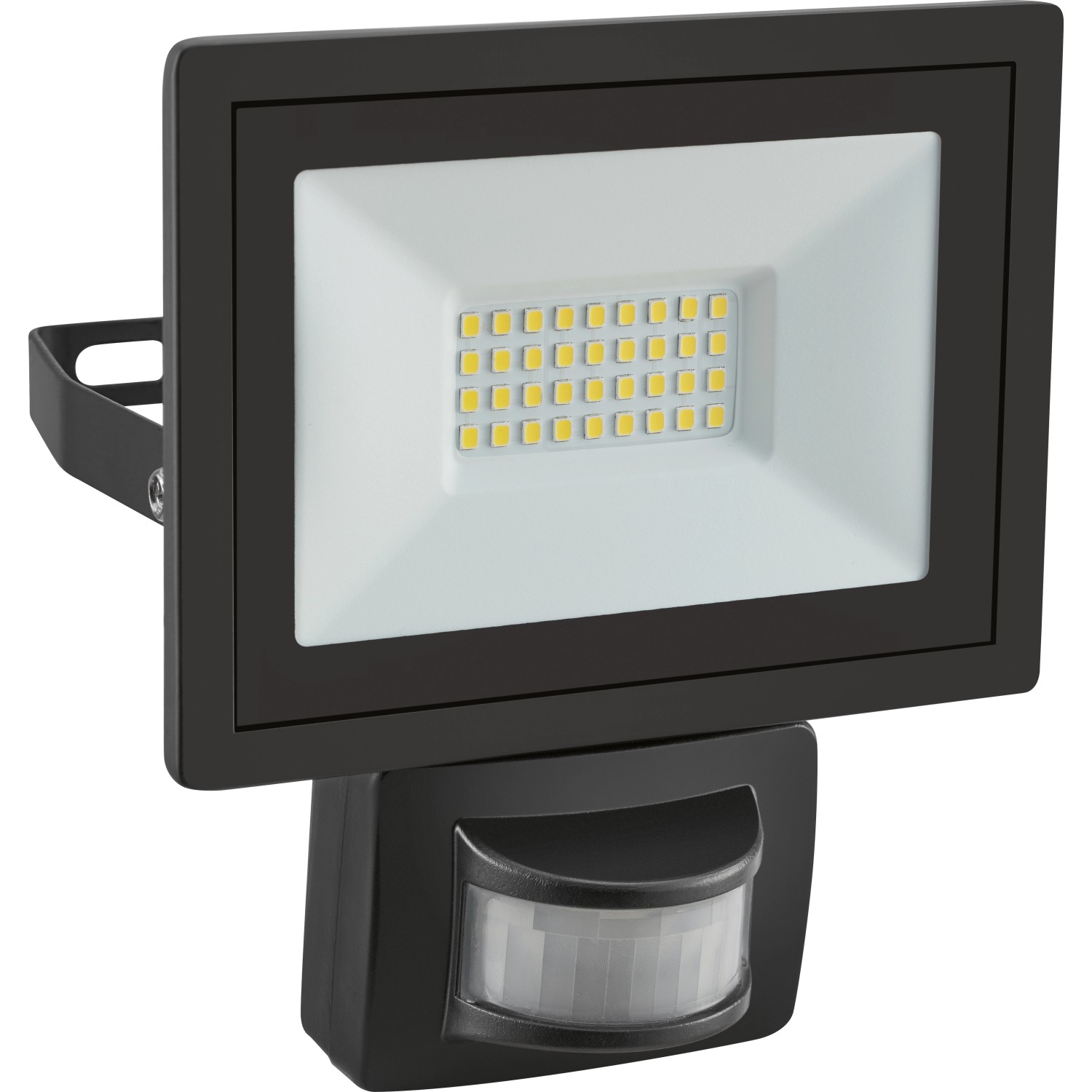 Außenstrahler mit Bewegungssensor FLS 14W - LED Aluminium Schwarz günstig online kaufen