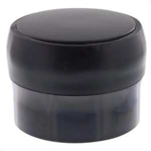 Schwarzer Wagner Bodentürstopper Black Delux, Ø 40 mm, Höhe 30 mm.