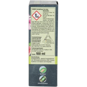 Compo Schädlingsfrei Plus, 100ml Flasche zur Bekämpfung von Blattläusen und Schädlingen.