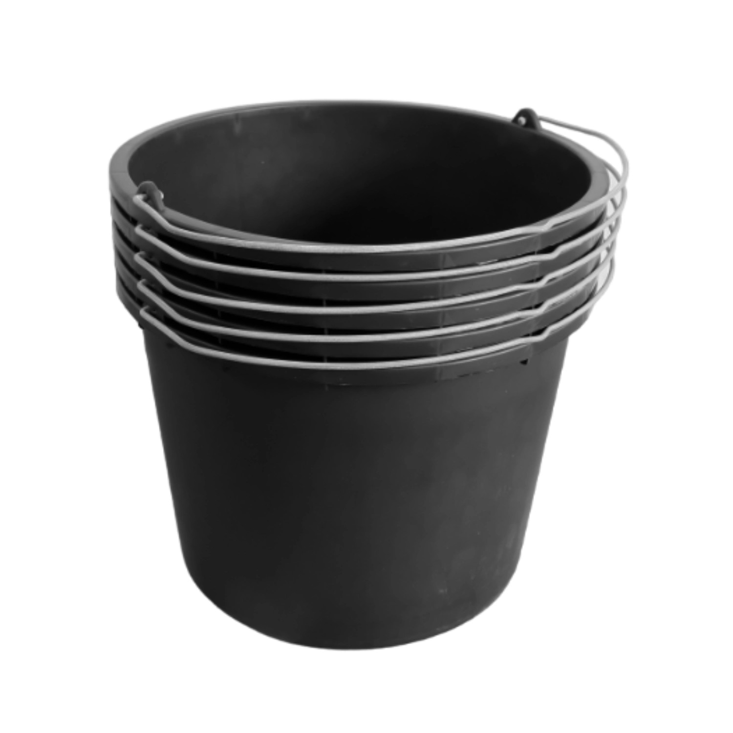 ViD 5 Stück Betoneimer 12 Liter Ø30 x 23 cm