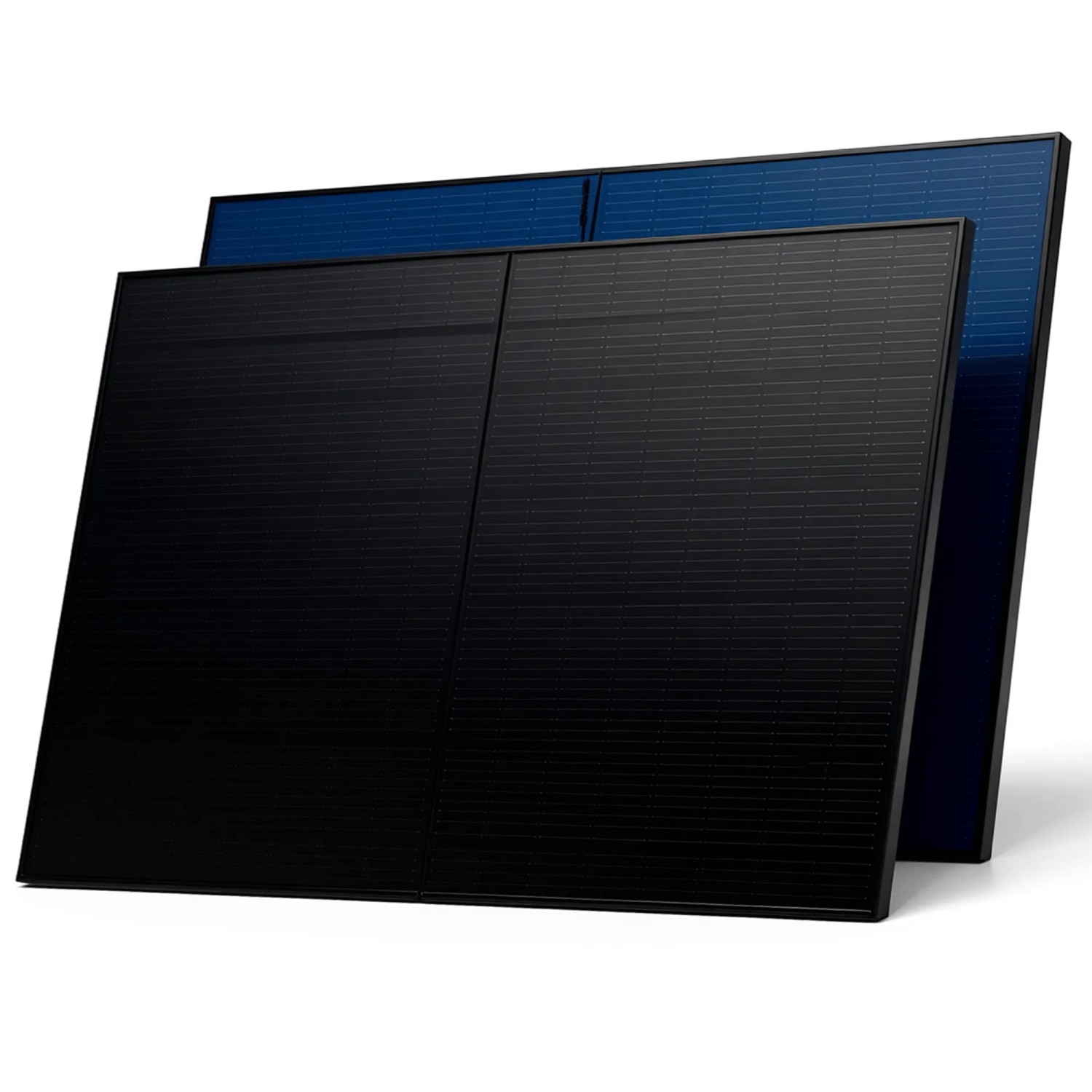 SUNNIVA Solarmodul 500 W Full Black Bifazial Glas/Glas PV Modul Solarpanel  PMax 1000W Bifacial N-Type für Balkonkraftwe...
