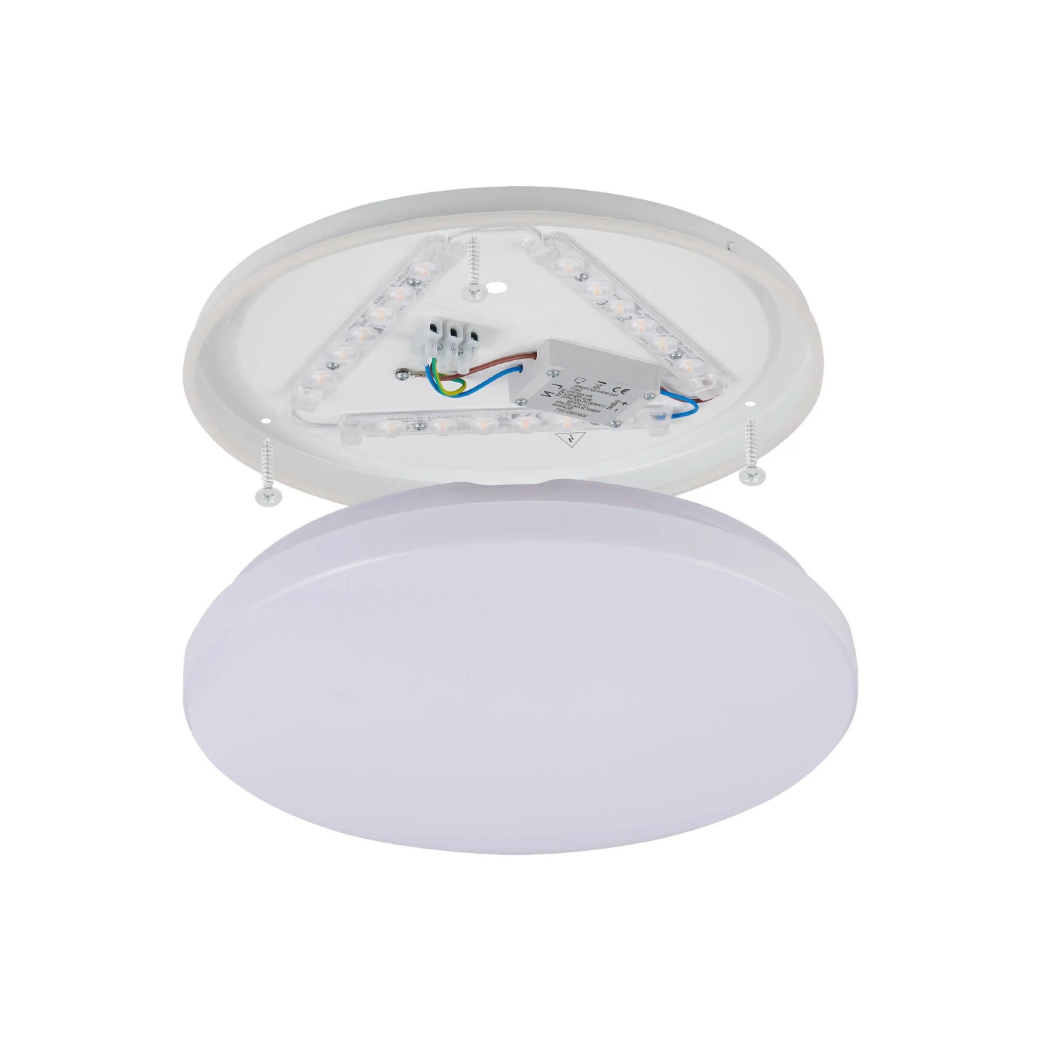 Weiße Eglo LED-Deckenleuchte Expert Approdo, Ø 43 cm, für Feuchträume geeignet.