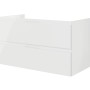 Pelipal Waschtischunterschrank, Serie 4035, Weiß Glanz, 2 Schubladen, Teil des Badmöbel-Sets.