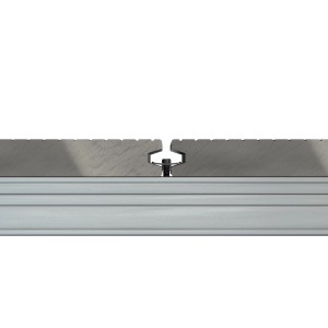 GS Terrassen Klammerclip Easyfix V für schräge Nuten, zur Dielenbefestigung auf Unterkonstruktion.