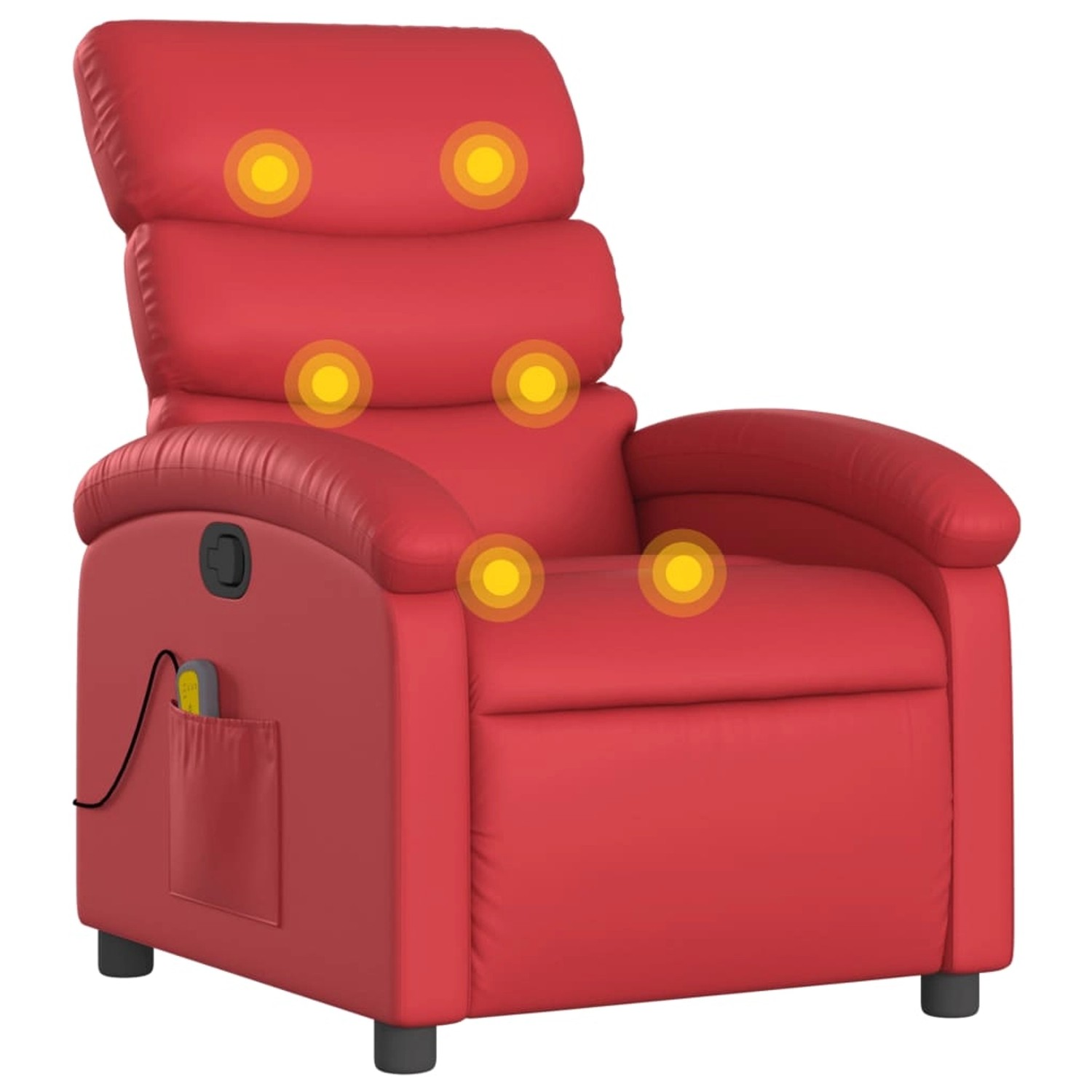 vidaXL Massagesessel Rot Kunstleder Modell 2 günstig online kaufen