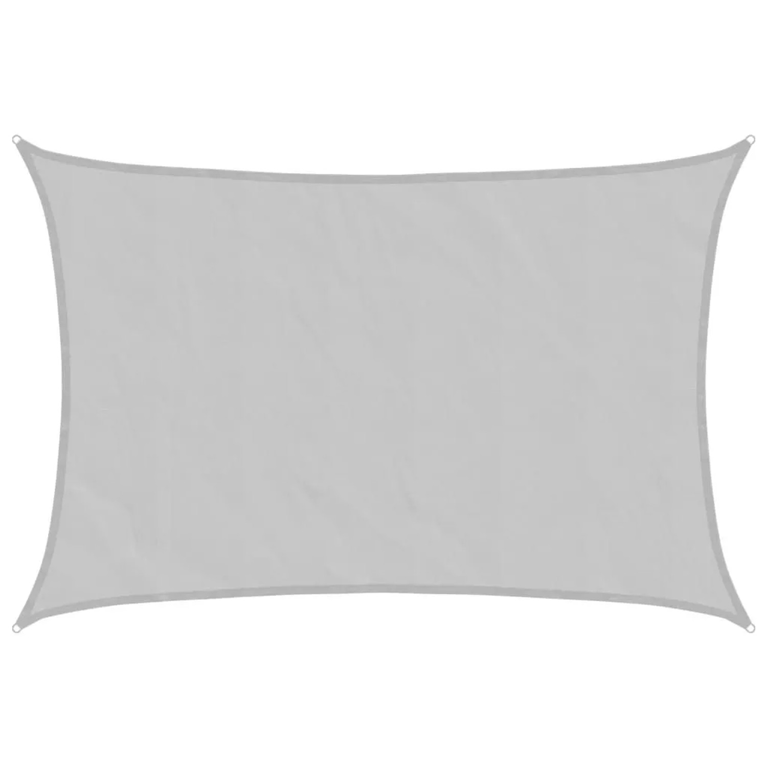 vidaXL Sonnensegel Hellgrau 5x3 m 100% Polyester Oxford 4000547