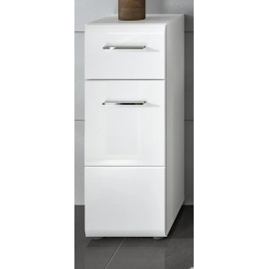 Inn.Furn Badezimmer Kommode in Weiß Hochglanz 30 x 80 cm Cover