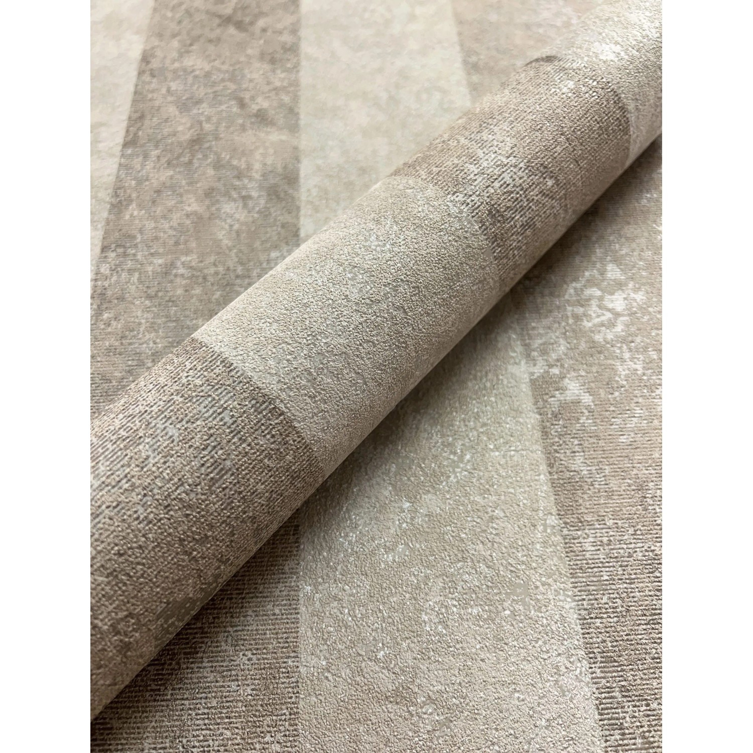 Newroom Vliestapete Saliba Taupe Streifen Modern FSC®