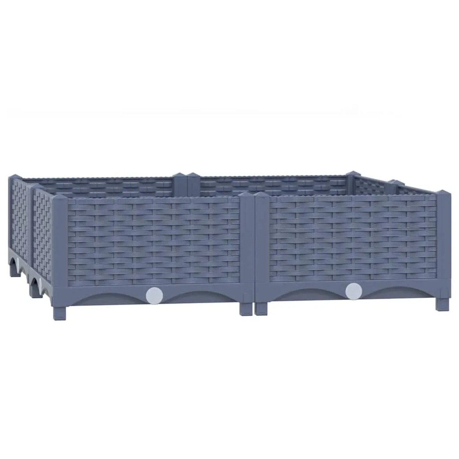 Furnicato Hochbeet 80x80x23 Cm Polypropylen