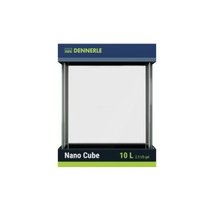 Dennerle Nano Cube 10 l Aquarium mit abgerundeten Ecken.