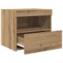 vidaXL Nachtschrank 2 Stk Eiche Handwerklich 50 x 40 x 45 cm 862183_7