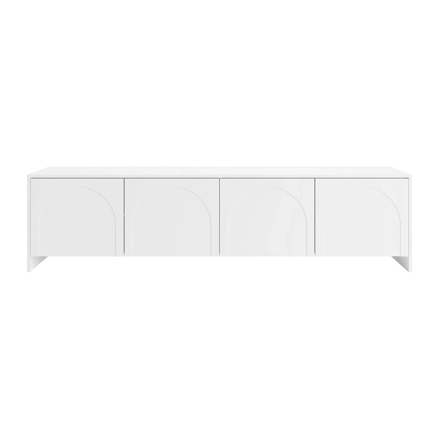 Vente-unique Tv-Board Nalyra Weiß 198 cm