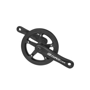 Schwarze Force Alu Kurbel 140mm mit 36 Zähnen für 20 Zoll Kinderfahrrad.