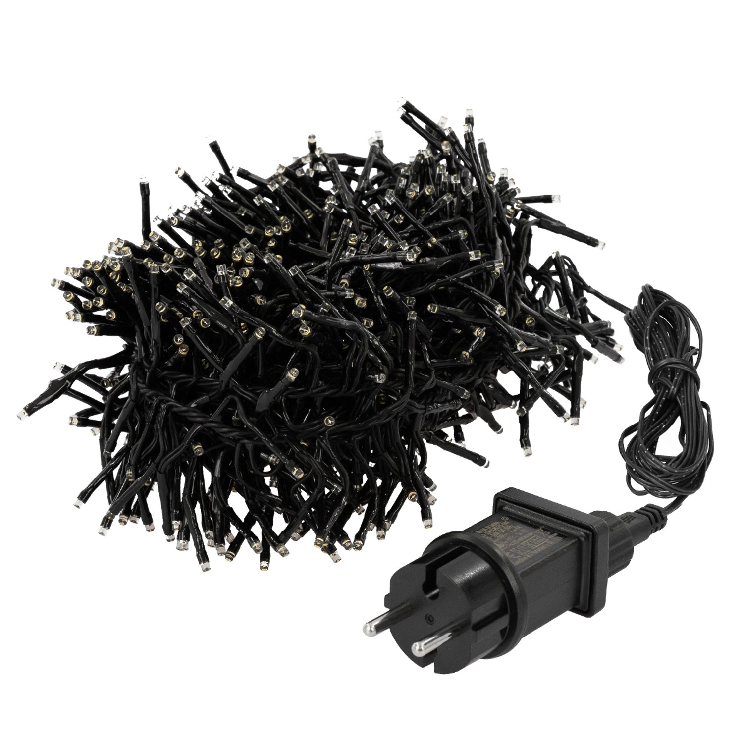ECD Germany LED Cluster Lichterkette 1152 LEDs 8,5 m Warmweiß IP44 Wasserdicht