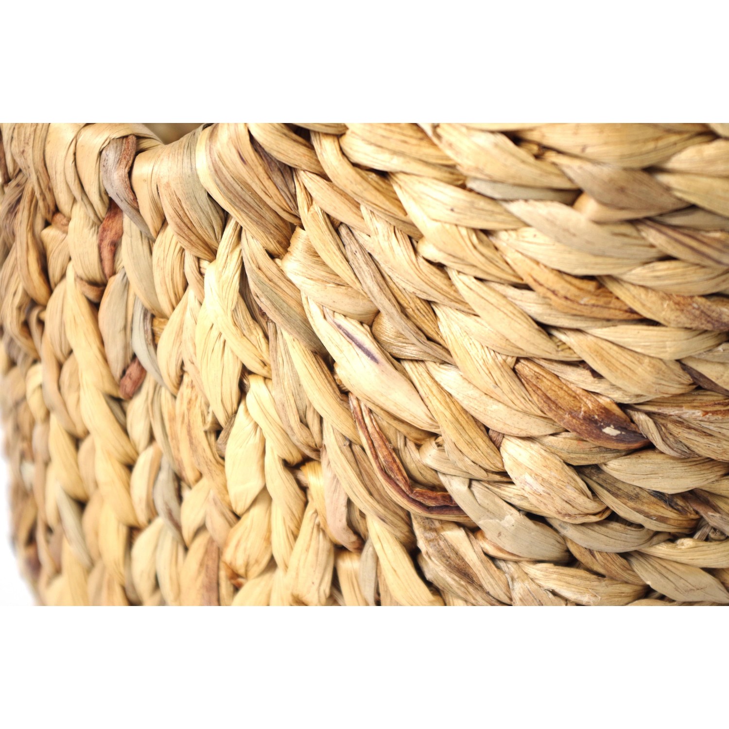 Kobolo Aufbewahrungskorb Wäschekorb Korb Wasserhyazinthe 51x30x36 cm_3