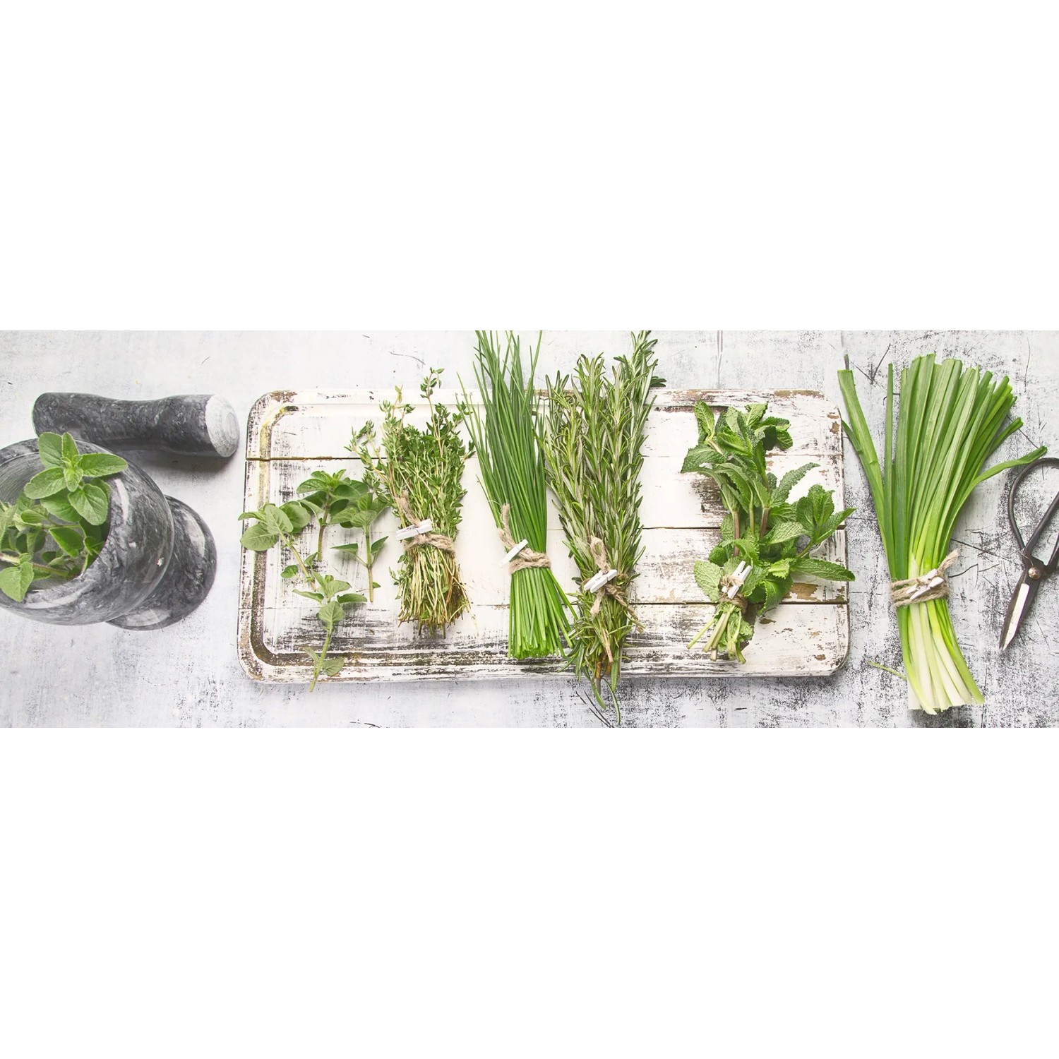 Glasbild Ingredients VI 80 cm x 30 cm