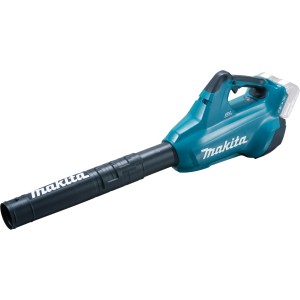 Makita Akku-Laubbläser DUB362Z, 2x18V, blaugrün mit Teleskopblasrohr.