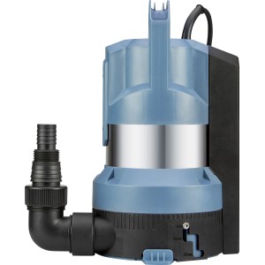 Hybrid-Tauchpumpe für Klar- und Schmutzwasser, 15.000 l/h Fördermenge, Edelstahlgehäuse.