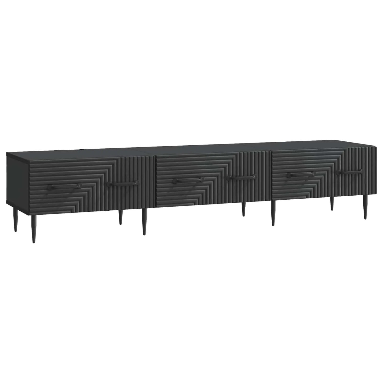 vidaXL TV-Schränk Schwarz 147 x 34,5 x 30 cm Holzwerkstoff 894936