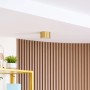 Goldene Lindby LED Deckenlampe Nivoria aus Aluminium, 1-flammig.