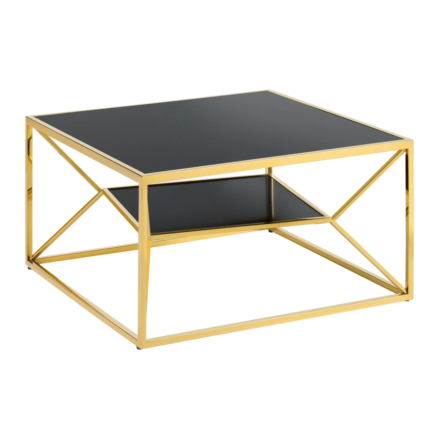 Mömax Couchtisch Angel II Goldfarben/Schwarz