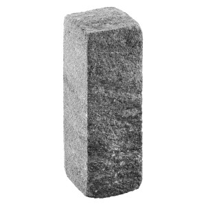 Diephaus Mauerstein Maximo Nola, weiß-schwarz, 30x10x10 cm, für Mauern und Einfassungen.