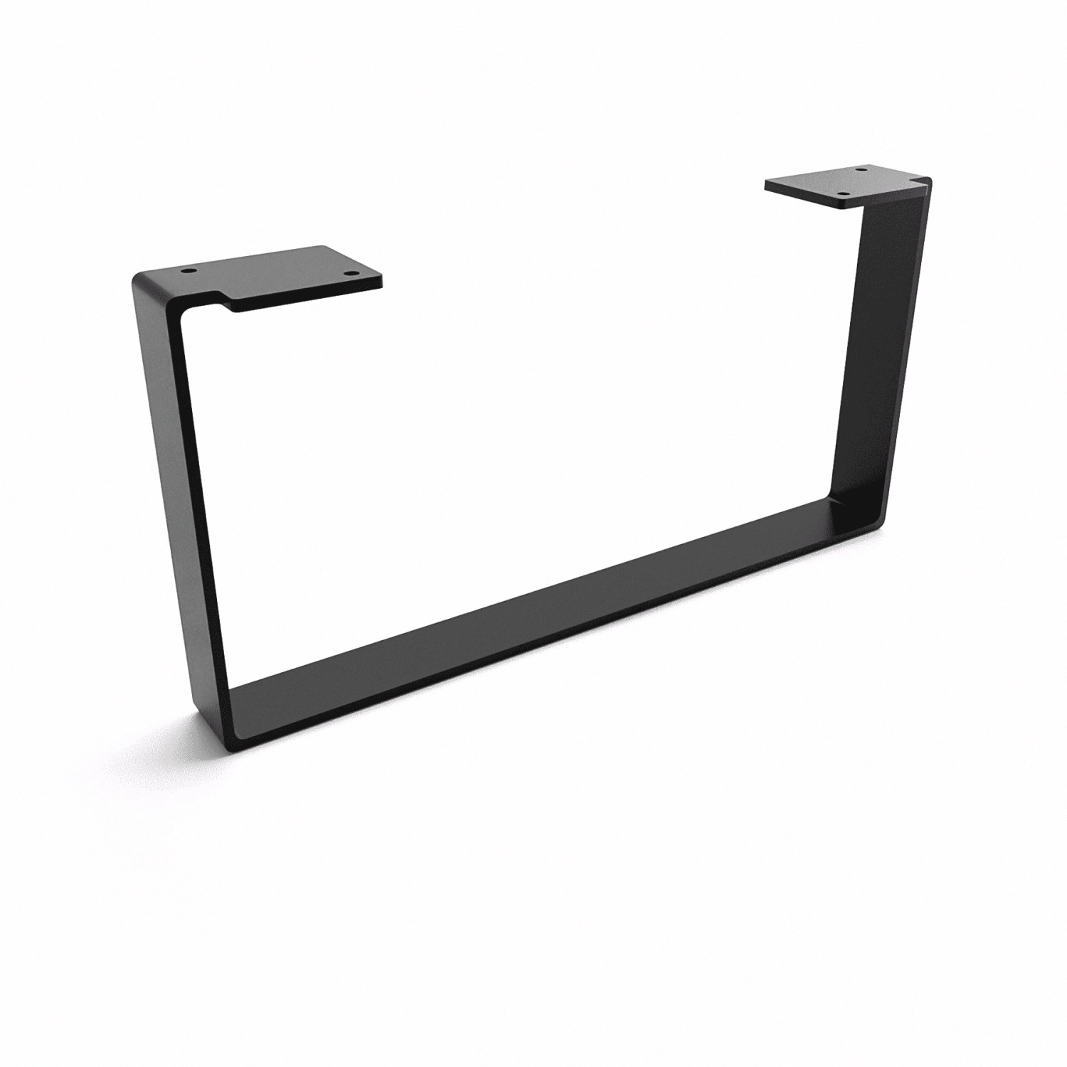 HEVVA Möbelbein LUXEMBURG 20 cm Hoch 40 cm Tief 1 Fuß Schwarz