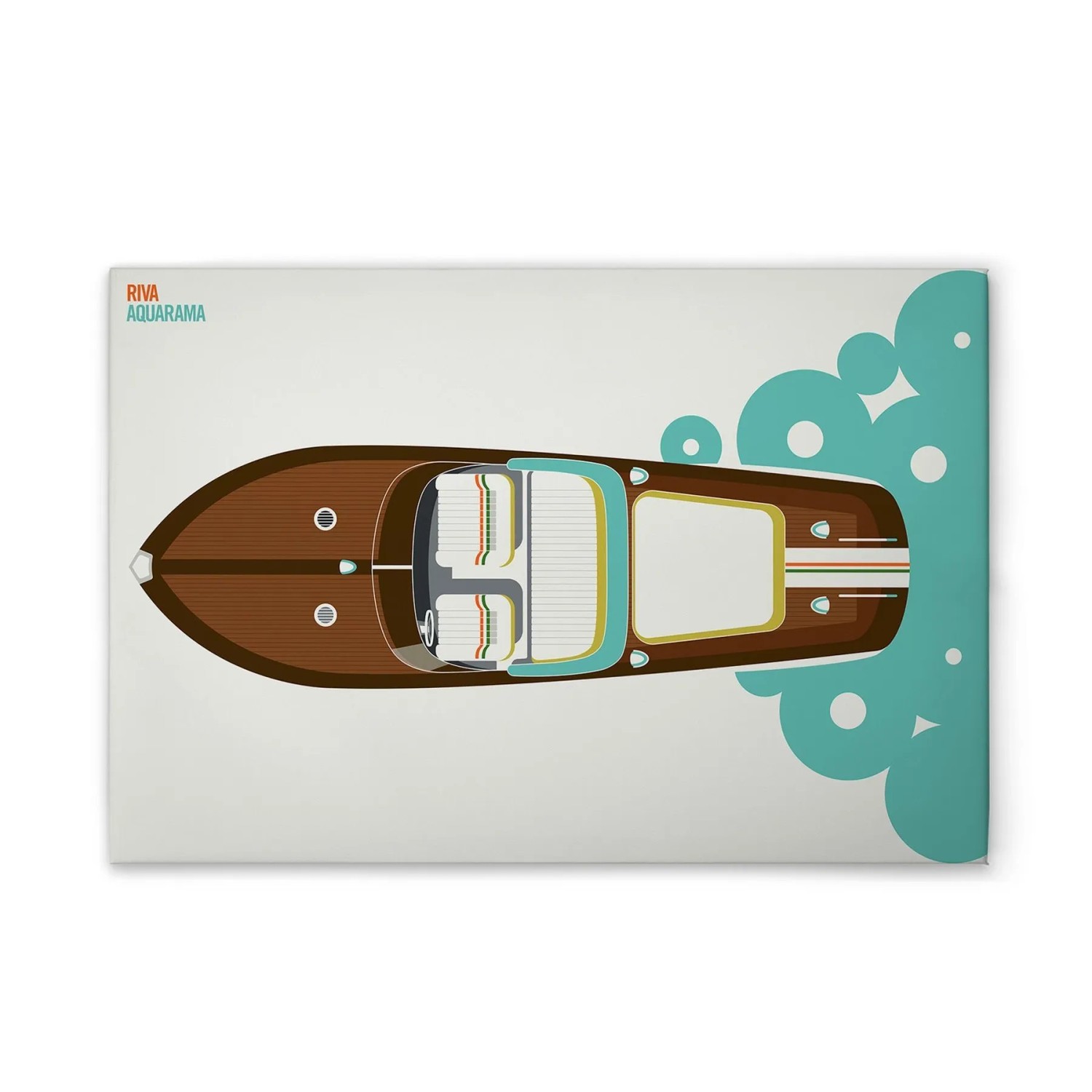 Tadessi Leinwandbild - M1-No.51239 - Retro Boot Pop Art - 90 x 60 cm - Hochformat