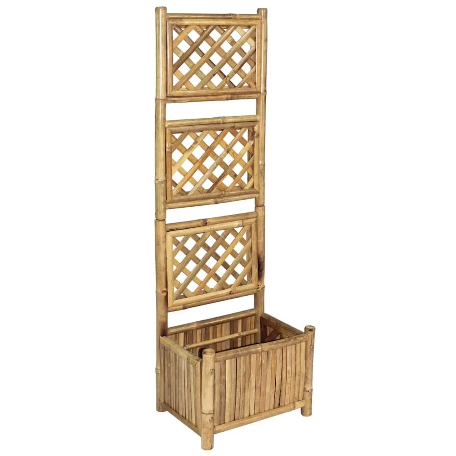 Furnicato Pflanzenbehälter Mit Spalier Bambus 40 Cm