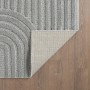 Ayyildiz Kurzflorteppich Art 1121, silberner Teppich (200x290 cm) mit geometrischem Muster.