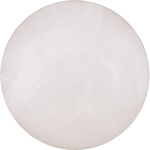 Runde, alabasterfarbene Reality LED-Deckenleuchte Umbria, 28cm Durchmesser.