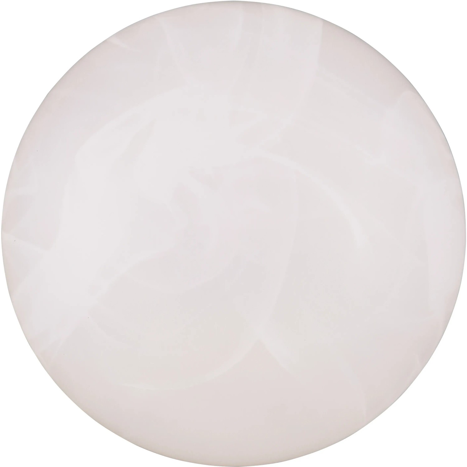 Runde, alabasterfarbene Reality LED-Deckenleuchte Umbria, 28cm Durchmesser.