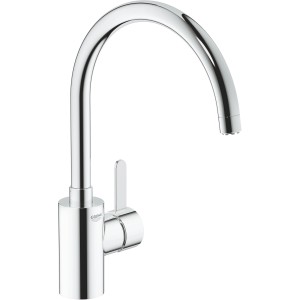 Grohe Eurosmart C Küchenarmatur Niederdruck, hochglanz verchromter Einhebelmischer.