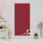 Banjado Magnettafel Burgund, 37x78cm, silberner Rahmen. Magnetwand für Notizen mit 4 Magneten.