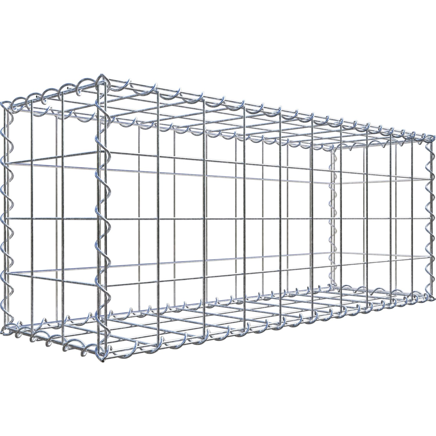Gabiona Gabione 100 cm x 40 cm x 30 cm mit Maschenweite 10 cm x 10 cm