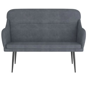 vidaXL Sitzbank Dunkelgrau 110x76x80 cm Samt 351446