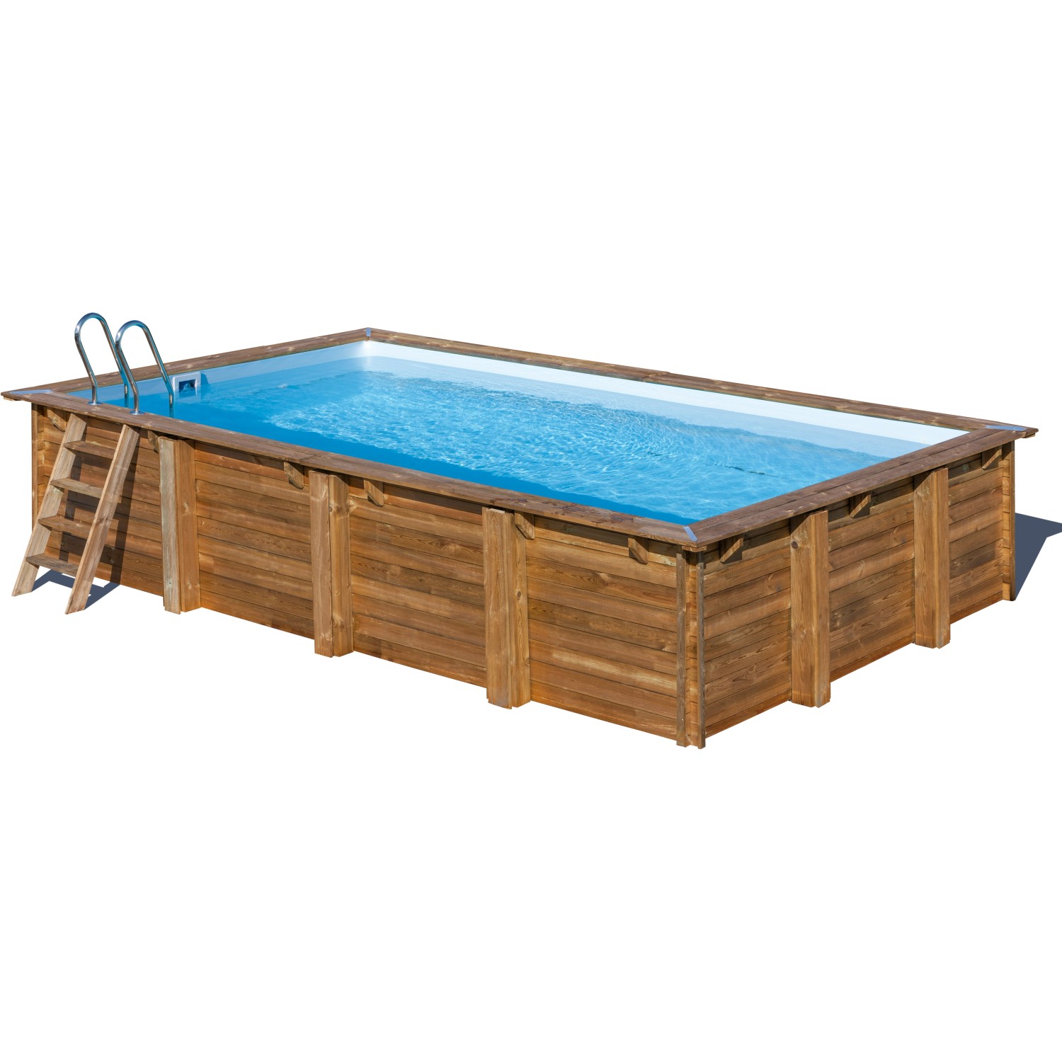 Gre Echtholzpool Evora Rechteckig 620 x 420 x 133 cm