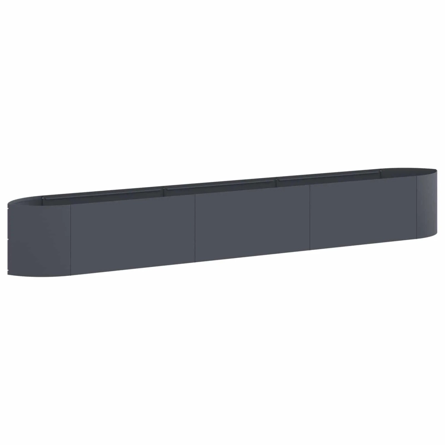 vidaXL Hochbeet im Garten Anthrazit 300 x 40 x 40 cm Stahl 8011728