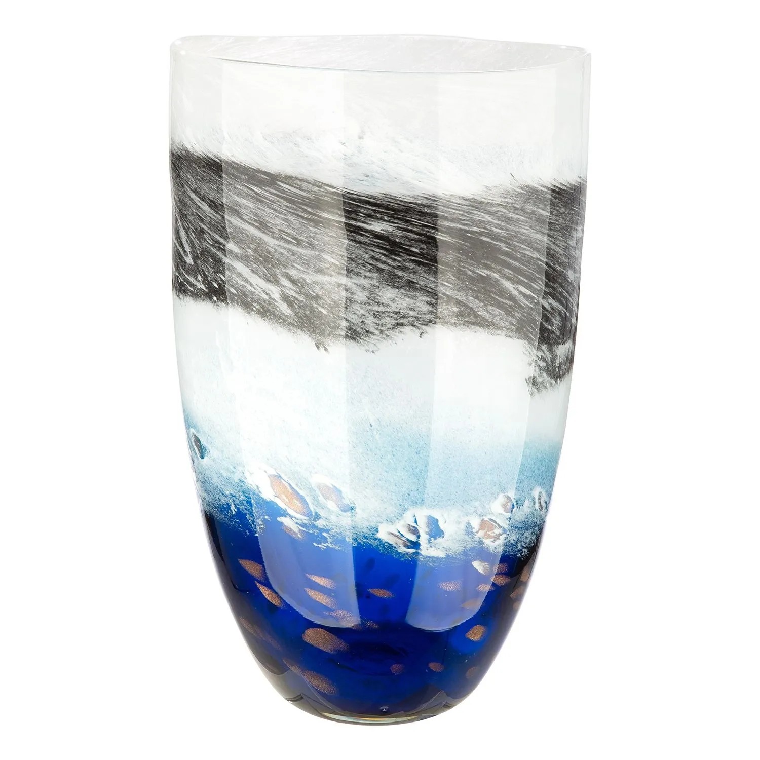 Gilde Vase Oceano Blau 29 cm x Ø 16 cm