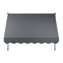 Graue Juskys Klemmmarkise Kapstadt 250x120 cm für Balkon & Terrasse.